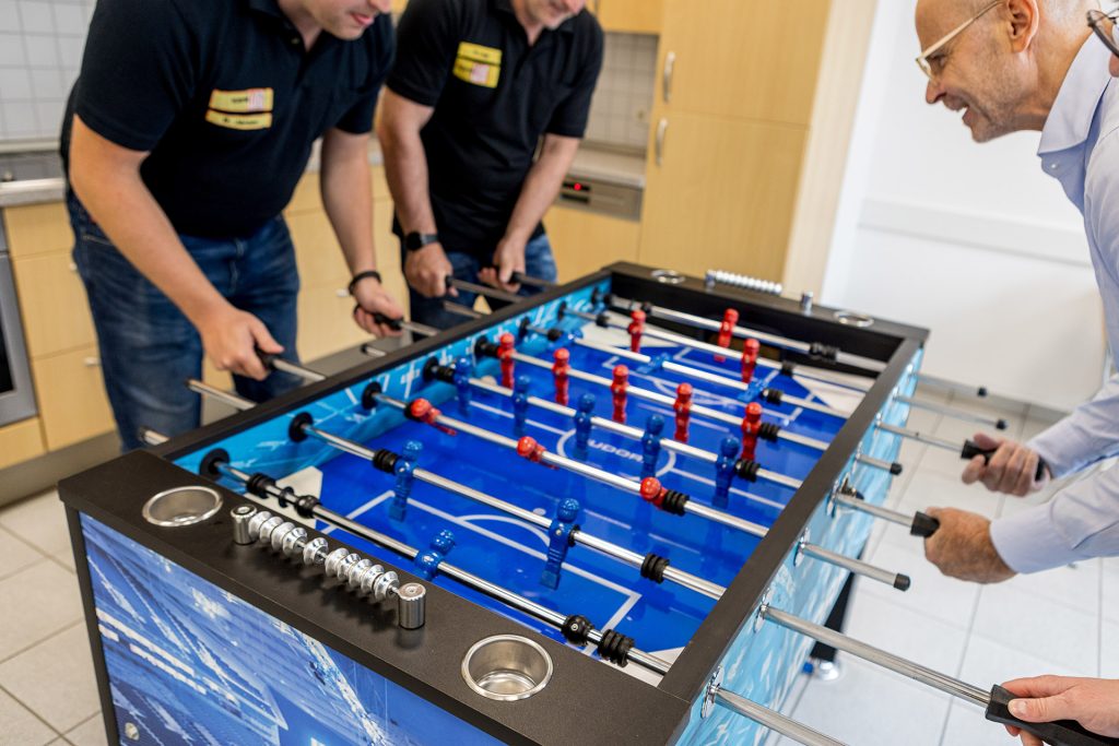 Kickern in der Mittagspause