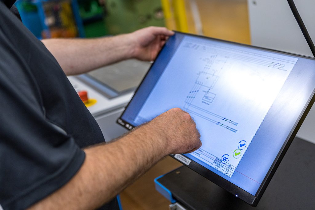 Planung Einstellungen am Monitor